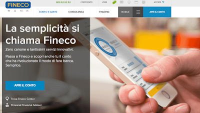 Conto Corrente Fineco: costi, servizi, opinioni su FinecoBank