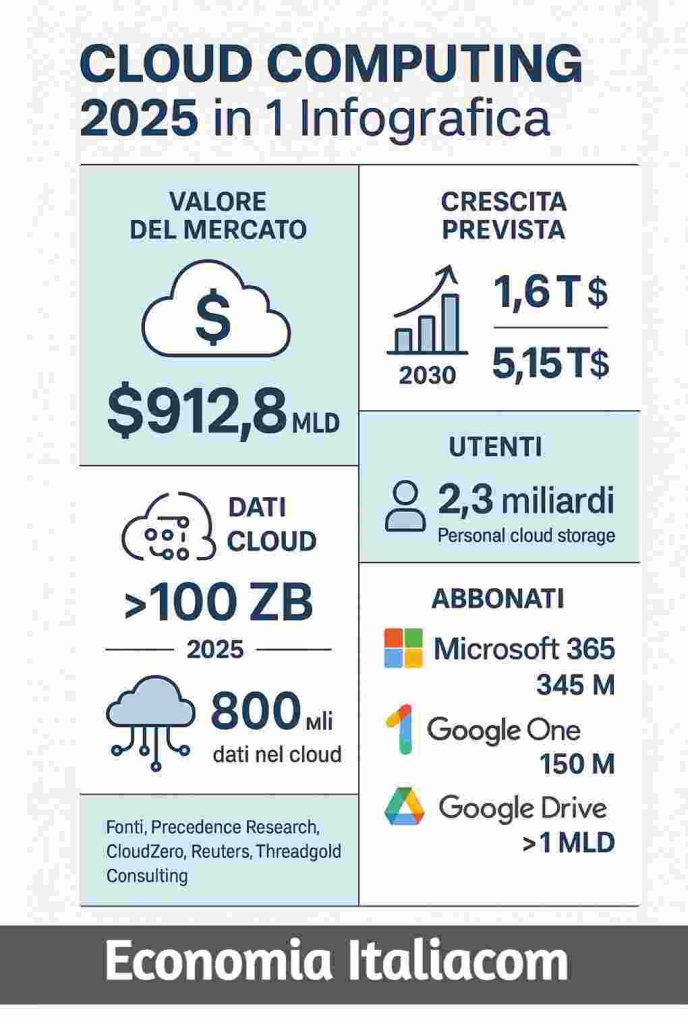 investire in cloud computing infografica