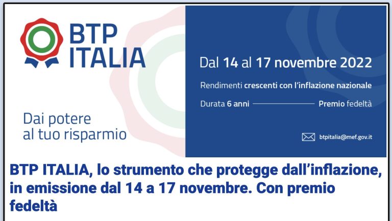 BTP Italia Obbligazioni Indicizzate All'Inflazione, Convengono?