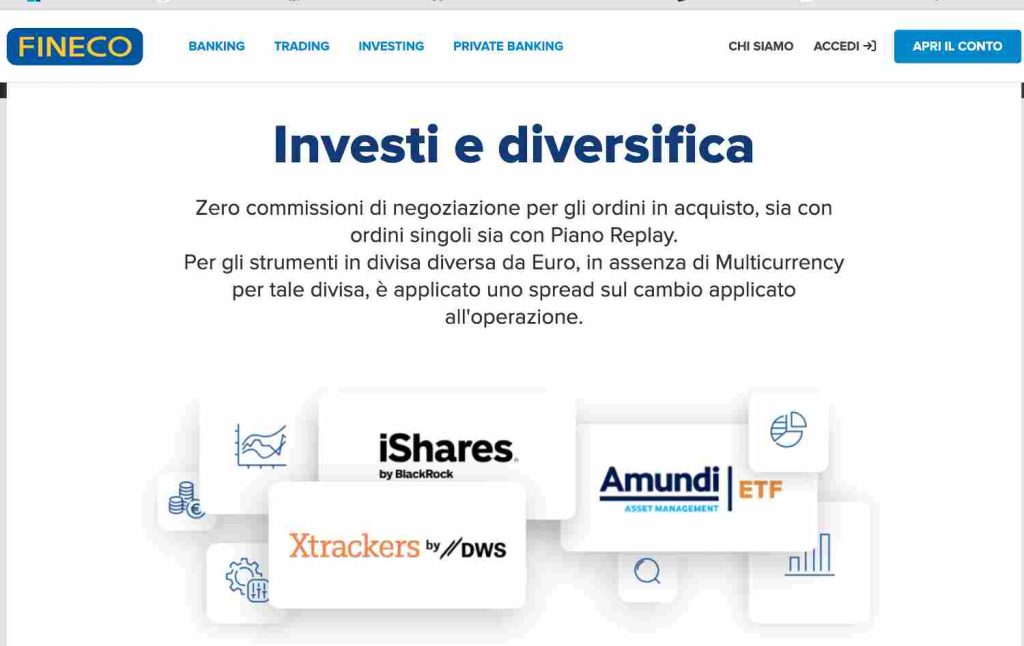 Migliori ETF a Zero Commissioni in Offerta presso Fineco