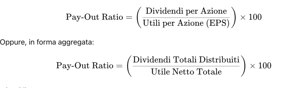 azioni leonardo pay-out ratio dividendi 