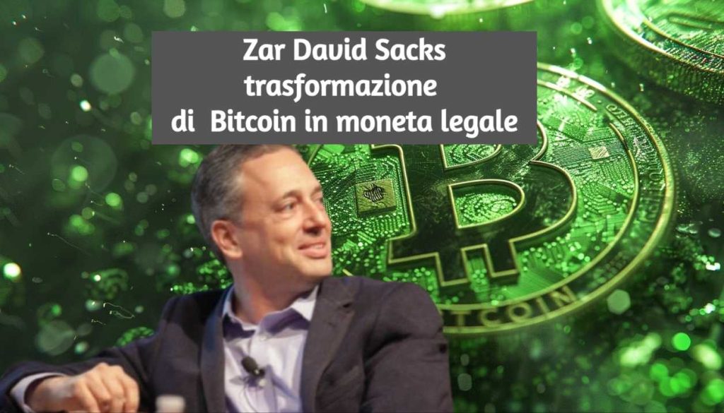 David Sacks come renderà legale le Crypto lo Zar delle Criptovalute