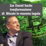 David Sacks come renderà legale le Crypto lo Zar delle Criptovalute