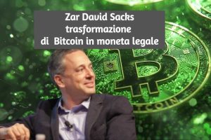 David Sacks come renderà legale le Crypto lo Zar delle Criptovalute