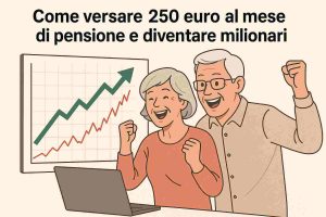 Pensione milionaria con 250 euro al mese