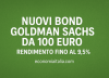 bond goldman sachs da 100 euro