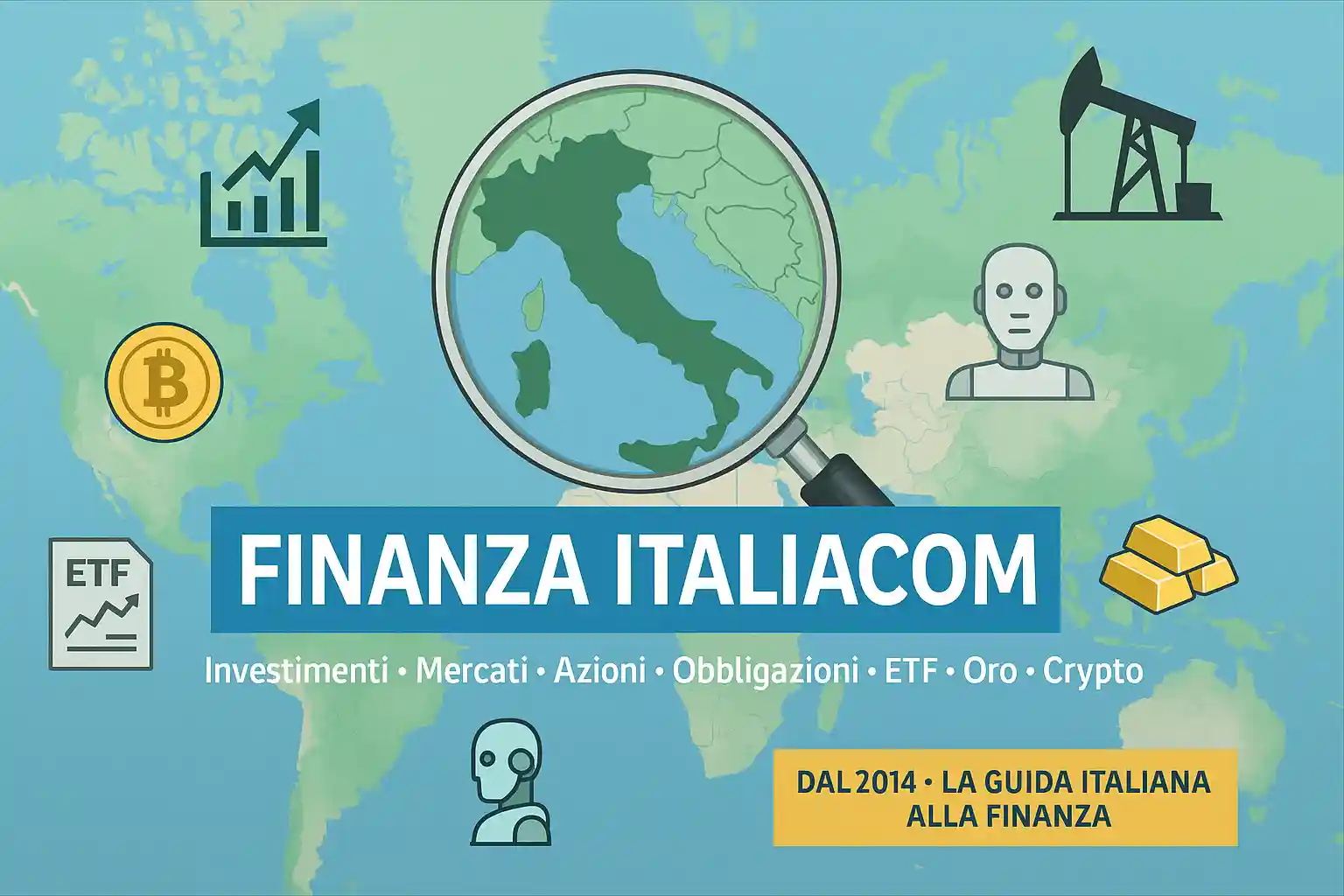 Finanza Italiacom – Investimenti, mercati, azioni, obbligazioni, ETF, oro e crypto