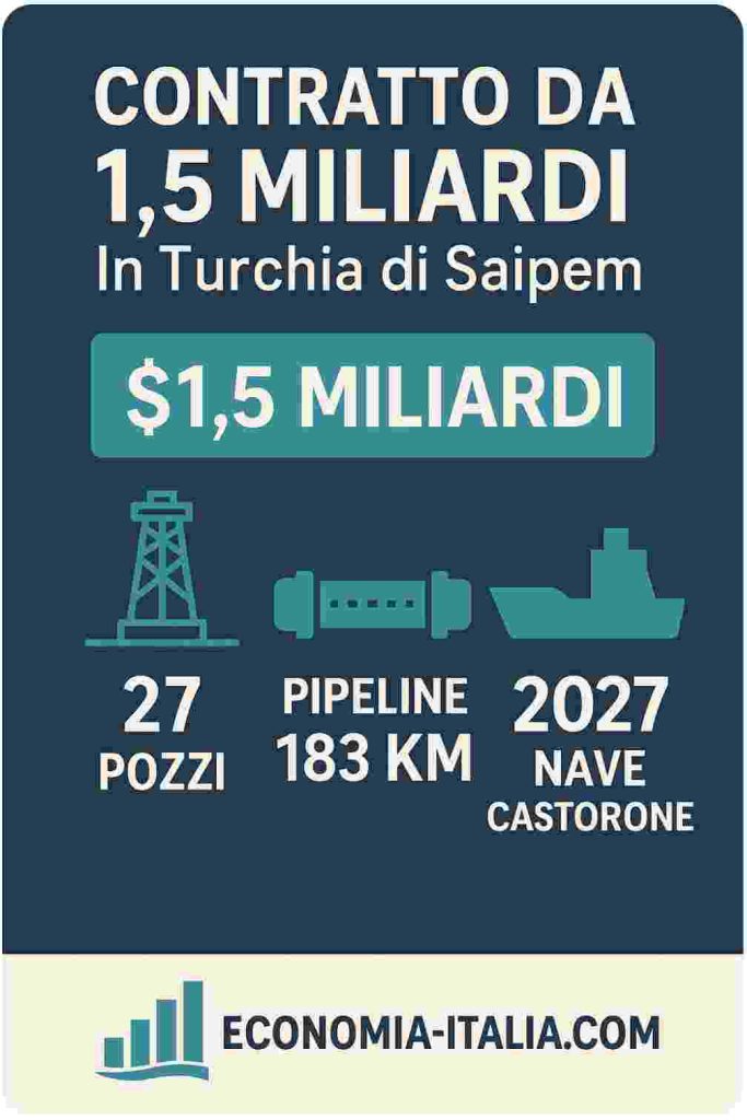 saipem gas turco, infografica 