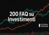 crea immagine dimensioni 19:6 1200 pixel, sfondo nero, con dei grafici di borsa in salita di diversi colori ma chiari, e con scritta grande, bianca, centrale: "200 FAQ su Trading-Online" , poi più piccolo a destra il Nostro brand "Economia Italiacom"