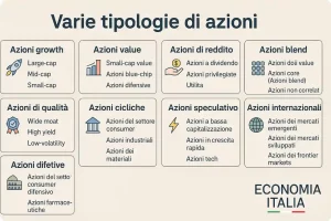 tipi di azioni più amate dagli investitori